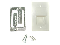 End Cap Solution for Cable Channel Hole in Wall: Cover & Organize Wires Above Floor Level