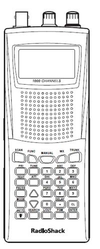 Radio Shack PRO 95 Wideband Scanner Reciever Manual