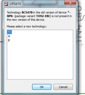Problem z tranzystorem BC547 w eagle -błąd wyprowadzeń