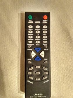 Universal remote control LM-620 - Programming the Thomson TV remote control