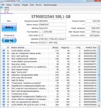 CrystalDiskInfo - realokowane sektory - interpretacja wyniku