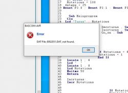Bascom: Błąd kompilacji - zmienna P3 i RESET, linia 17 w programie Nawijarka z EdW 7/2000