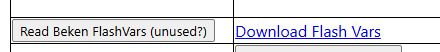 Screenshot snippet of a table: “Read Beken FlashVars (unused?)” and the link “Download Flash Vars”.