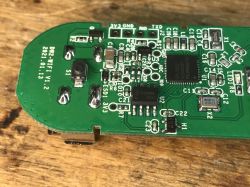 Sonoff DW2-WiFi Sensor PCB Close-up of Sonoff DW2-WiFi sensor PCB.