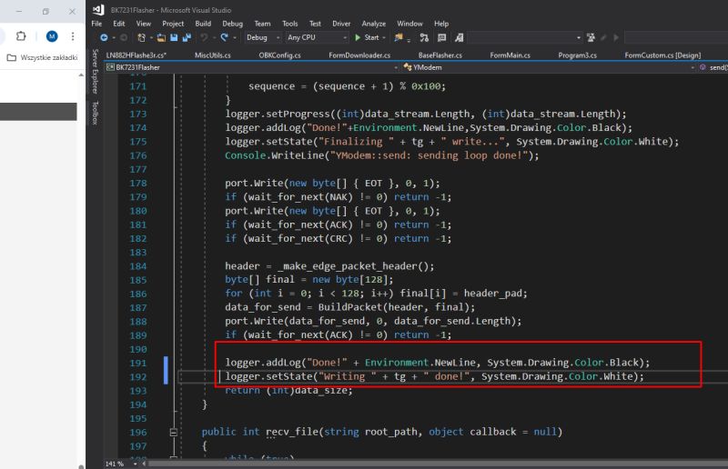 LN882H UART flashing protocol documentation - Windows LN882H flasher with fast flash read