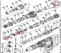 Hilti TE704 - zanikanie kucia przy pełnych obrotach, co sprawdzić?