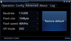 ESP8266-01 firmware update but no response to connection