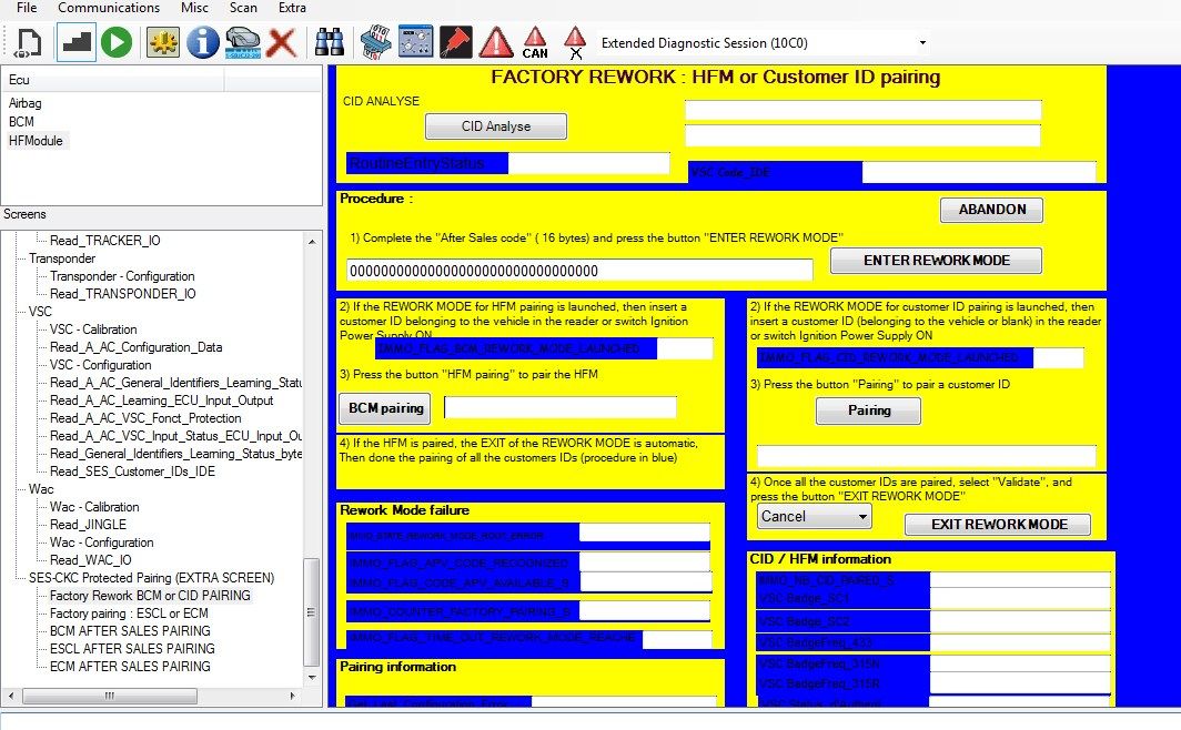 Renault immo code