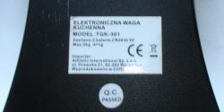 Waga Kuchenna TGK-301 - Pokazuje bardzo często Lo mimo że baterie ok