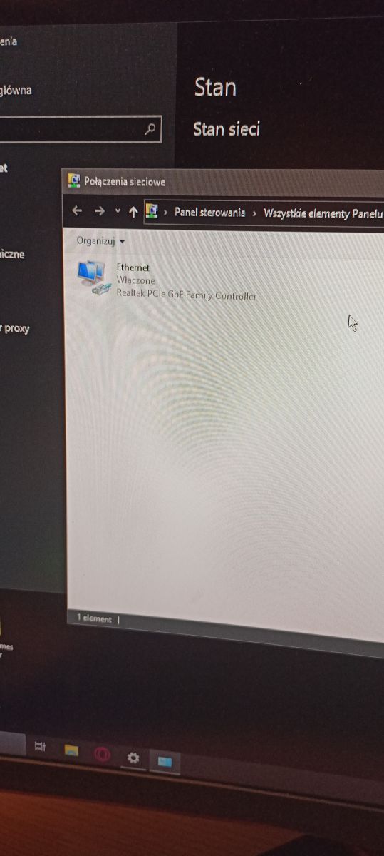 Brak ikony i crash przy próbie wejścia w ustawienia sieci na