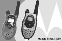 Motorola T4800 UHF FRS Porto Manual