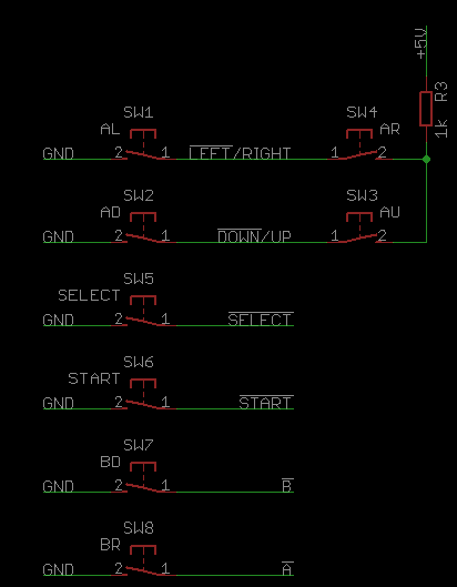 Przeróbka joysticka USB do konsoli NES/Pegasus + diody RGB