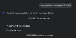 Wynik pierwiastka kwadratowego z liczby 8587693205 z dokładnością do 10 cyfr