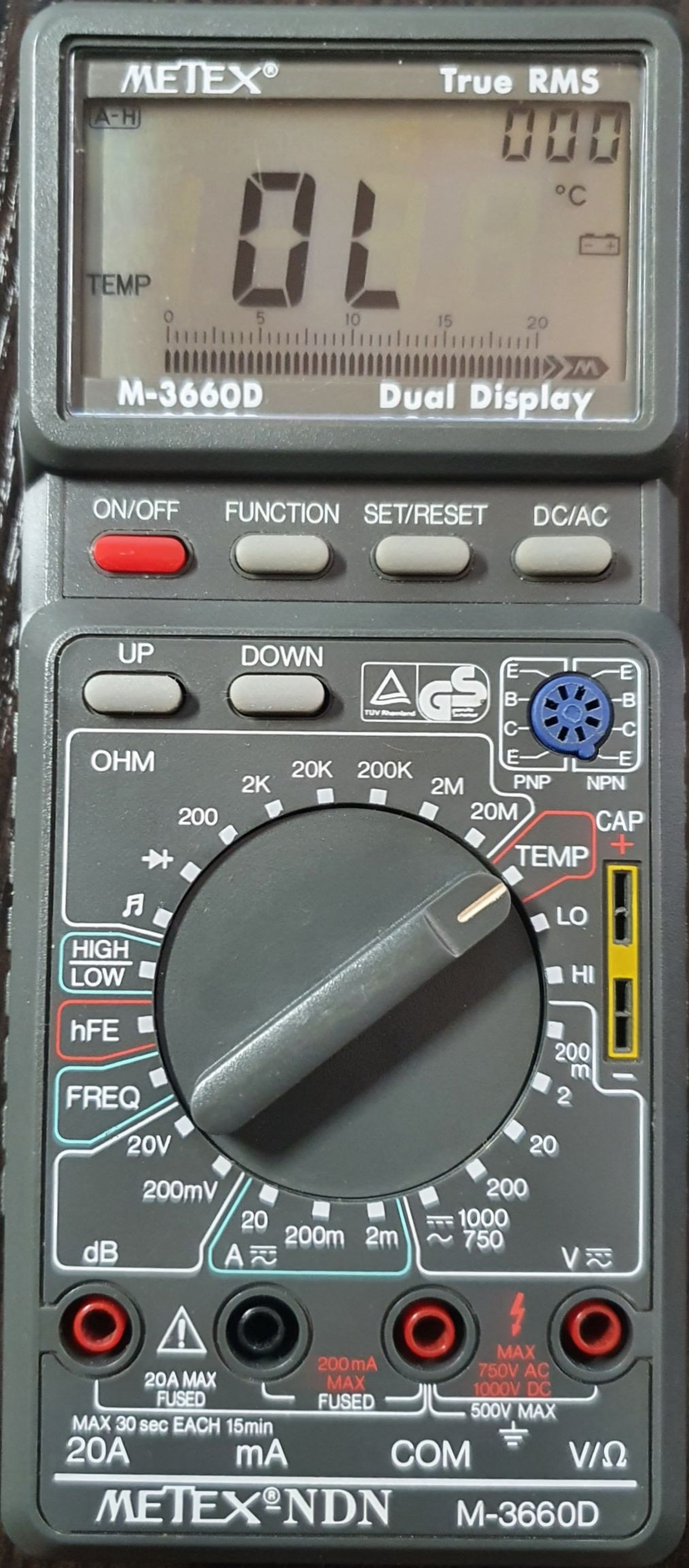 [Rozwiązano] Szukam informacji o multimetrze Metex M-3650CR: schemat ...
