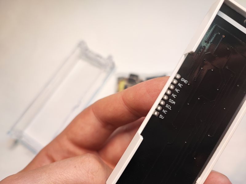 Self-assembly kit LED clock CAI-201 STC8G1K17 + DS1302 with housing