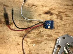 CB2S Module with Wires Soldered to Pins CB2S module with wires soldered to pins.