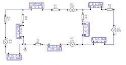 Obliczenie prądów w obwodzie, na podstawie symulacji z circuit maker Obliczenie prądów w obwodzie, na podstawie symulacji z circuit maker