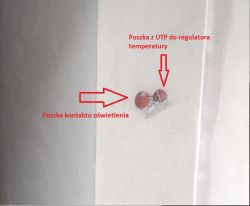 Zasilanie regulatora pokojowego Tech Sterownik F-4z v1 kablem UTP KAT 5e 4x2x0,5 LSOH