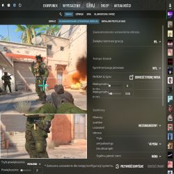 Ustawienia graficzne w CS2 z włączoną synchronizacją pionową wyłączoną i limitem FPS 200