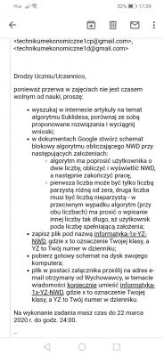 Zadanie z informatyki dotyczące schematów blokowych