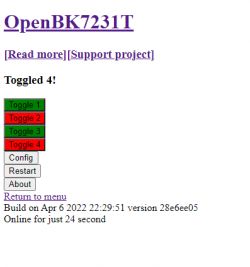[BK7231T] My HTTP server, configurator, MQTT support from Home Assistant