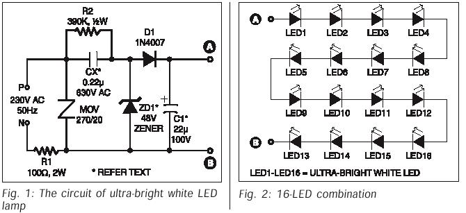 Jak zasilić 200 białych diod LED 12V z sieci 230V bez transformatora? Schemat?
