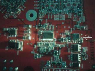 Gainward GF 6800 LE - identyfikacja elementu SMD 2168 4F3 na karcie graficznej