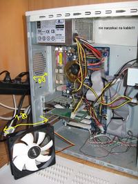 Rozmieszczenie wentylatorów