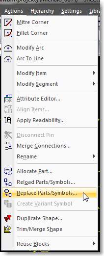 Cadstar design editor- symbole schematowe