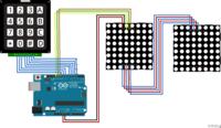 Matryce LED 8×8 MAX7219 sterowane klawiaturą i aplikacja przez bluetooth Matryce LED 8×8 MAX7219 sterowane klawiaturą i aplikacja przez bluetooth