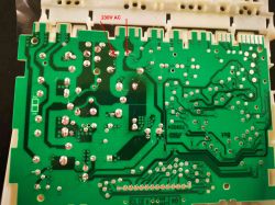 Bosch SRV45T13EU/44 - nie wyświetla niczego, żadna dioda się nie pali po wymianie LNK304GN i 100Ω