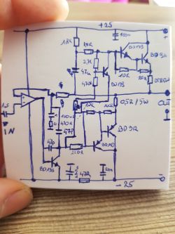 Modyfikacja schematu końca mocy. Wpadł mi w ręce schemat AWS303.