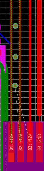 Altium Designer - połaczenie dwóch ścieżek i przelotki
