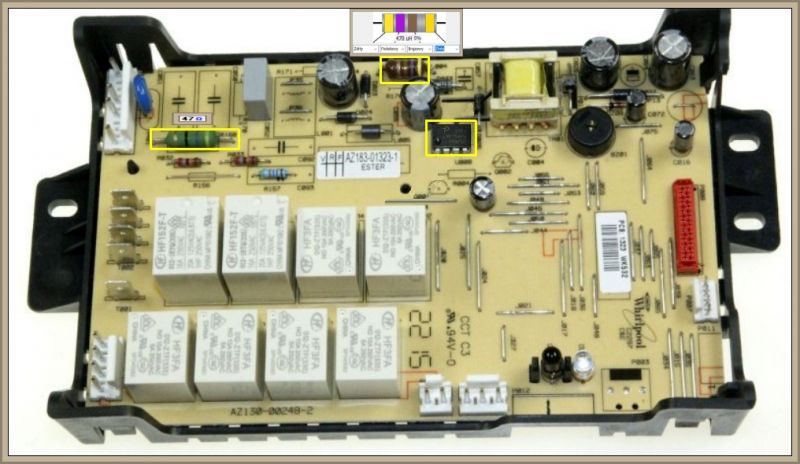 Whirlpool AKZM8420NB - wymiana uszkodzonego układu LNK364PN w piekarniku i co jeszcze sprawdzić?