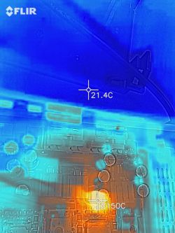 Test Cat S61 - zdjęcia termowizyjne oporników i grotu lutownicy