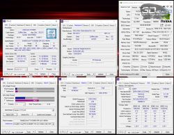 Zrzut ekranu z programów CPU-Z i GPU-Z pokazujący specyfikacje laptopa.