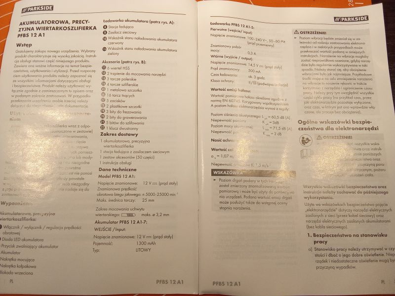 Akumulatorowa szlifierka Parkside PFBS12A1 12V z Lidla - test i recenzja