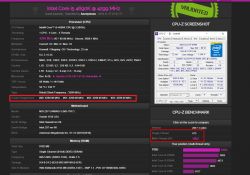 Skoki taktowania rdzenia w procesorze i5 4690K w trybie fixed