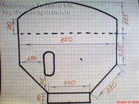 Audi/A4/B5 - Audi A4 B5 Wymiary osłony silnika 1995 rok .