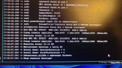 Screenshot of system messages with information about MP3 decoding and error messages.