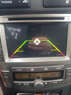 Błąd kamery cofania, Avensis T25, chińskie radio