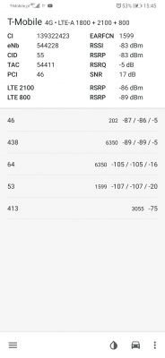 Huawei B535 - Antenna selection