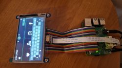 Raspberry Pi 4B with 4 Waveshare touchscreen and running Volumio system.