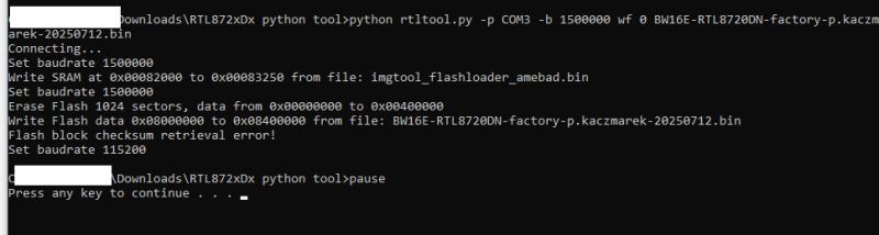 RTL8720DN, RTL8710B, RTL8710BX Compatibility with OpenBeken?