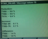 BMW E46 320d - Interpretacja testu przepływomierza w DIS