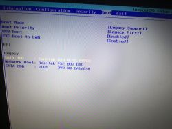 Replacing the disk in a Lenovo G70 laptop - Media test failure, check cable