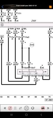 Audi A2 (2003) BBY - Montaż i podłączenie tempomatu, wtyczka niebieska - porady i numeracja