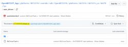 GitHub Repository with Customized BkDriverFlash.c File Screenshot of the GitHub repository OpenBK7231T_App showing the BkDriverFlash.c file