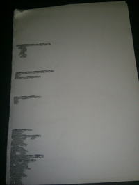 HP LaserJet 4100 - Brudzenie marginesów po wymianie tonera i bębna