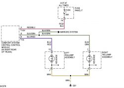 Elektryczny schemat świateł wstecznego - Audi A6 C6 2004 Tiptronic